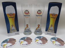 2x J&uuml;rgen Klopp Erdinger Fanglas Erdinger Wei&szlig;bierglas 0,5L + 4x Bierdeckel