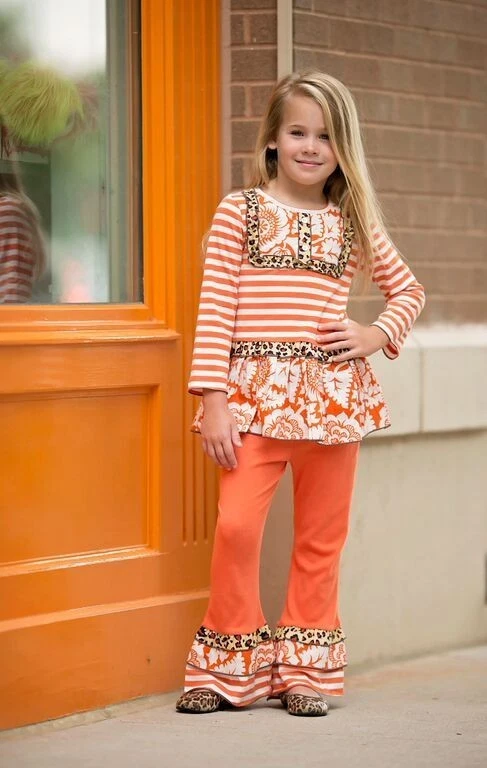 Ann Loren Sweet Autumn Pie Floral Outfit Size 4/5t EUC - Image 2 of 4