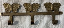 Vintage Brass Butterfly Coat Towel Key Hook 3...