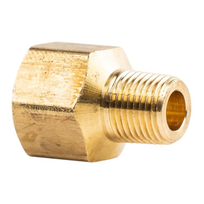 #ad 1 4quot; FNPT 1 8quot; MNPT Pipe Adapter Solid Brass Pressure Gauge Connector Extender $6.95