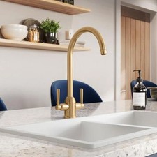 Rangemaster Parma Kitchen Mixer Tap - Brushed Brass - TPM1BB