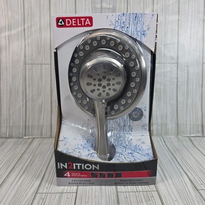 Delta In2ition 2-In-1 Shower Head 4 Sprays Stainless Steel Chrome 75488C