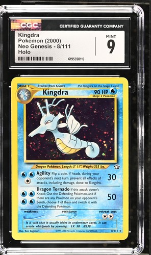 Kingdra (Unlimited) graded CGC 9 for sale on eBay