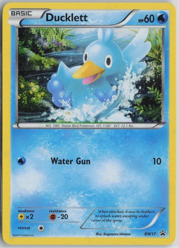 Ducklett BW17 Holo Promo Black And White Promo Pokemon Lightly Played