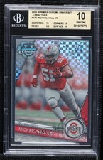 2023 Bowman U Chrome X-Fractor Michael Hall Jr #170 BGS 10 PRISTINE 3hd