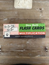 Vtg 1964 Kenworthy Educational Math Multiplication Teaching Flash Cards No 2132