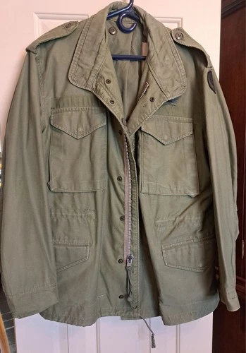 Vintage M-65 Field Jacket Coat US Army OG-107  Military Vietnam Medium REGULAR