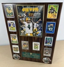 Brett Favre With 10 Receivers 421 Passes Plaque