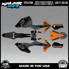 Kit Grafica per KTM 150-300XC-W, 250-500EXC-F (2017-2019) Bold-ORANGE-SHIFT