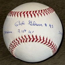 Bob Gibson signed St. Louis Cardinals autographed Rawlings MLB auto baseball JSA
