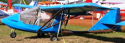Hawk II Classic USA Light Sports CGS Airplane Mahogany Kiln Wood Model Small New