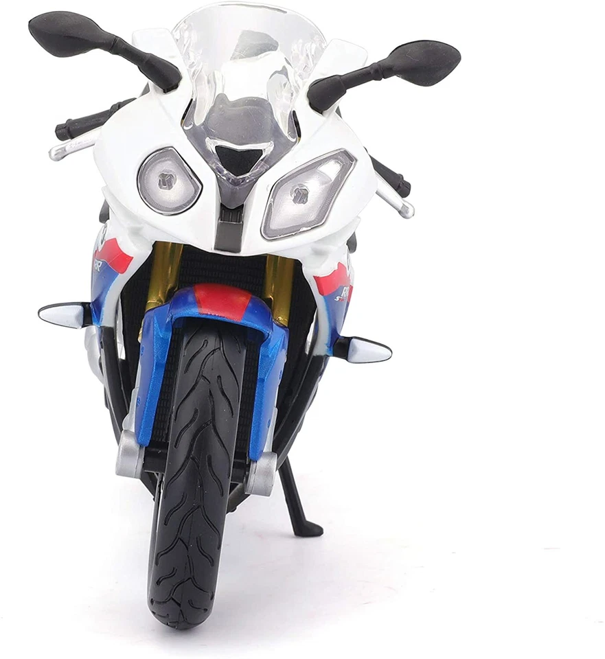 Maisto - Modellmotorrad BMW S 1000 RR (weiß-blau, Maßstab 1:12) Modell Miniatur - Bild 2 von 4