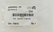 Applied Materials 1T Hex Tubing Fitting Nut  3300-50816 SS