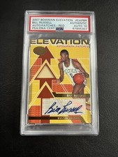 🔥2007 Bowman Elevation Bill Russell Game Worn Patch Auto /7 PSA 10 Auto Pop 1🔥