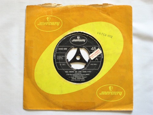 CHUCK MANGIONE - HILL WHERE THE LORD HIDES - 7" VINYL - MERCURY - PROMO COPY - Picture 4 of 4