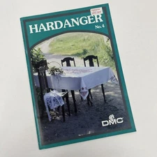 DMC Hardanger No. 4  Embroidery Patterns in English Danish  & Swedish