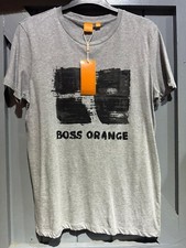 Image of Boss Orange Teos 1 Print Grey T-shirt