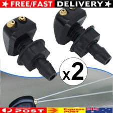 2Pcs Car Windscreen Washer Wiper Nozzle Front Window Spray Jet Nozzles Universal