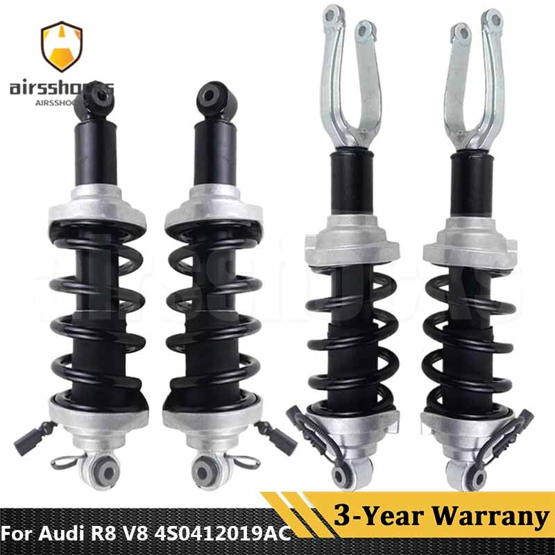 4PCS Front Rear L+R Air Suspension Shocks Magnetic Ride For Audi R8 Lamborghini
