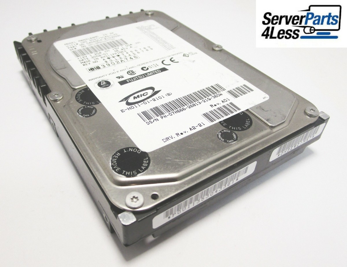7H666 Dell 18.2GB 10K RPM Ultra 160 SCSI 80-Pin 3.5