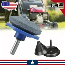 Mower Blade Balancer & Sharpener Set For Lawn Mower Tractor Garden Tools KD