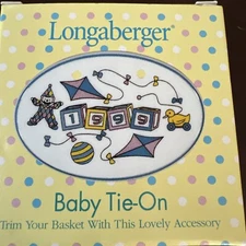 Longaberger 1999 Baby Tie On Accessory NEW NOS In Original Box 36099