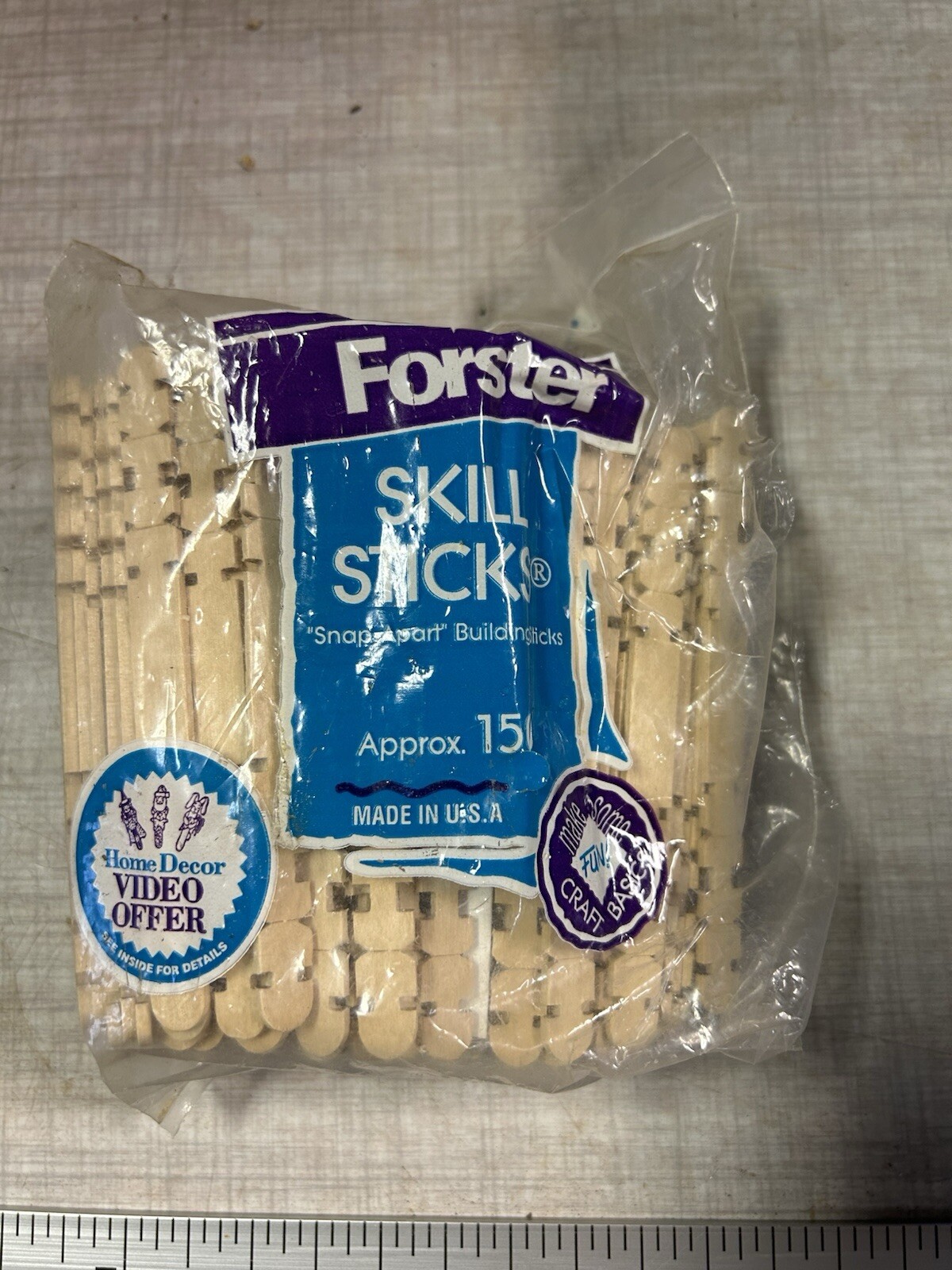 Forster Unfinished Wood Skill Sticks Craft Sticks, Missing Few Of 150 ...