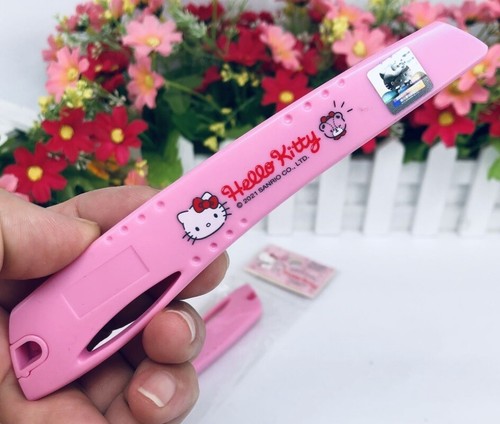 New Hello Kitty Stanley Box Cutter Stainless Steel Smooth Pink White Sanrio Cute - Picture 5 of 13
