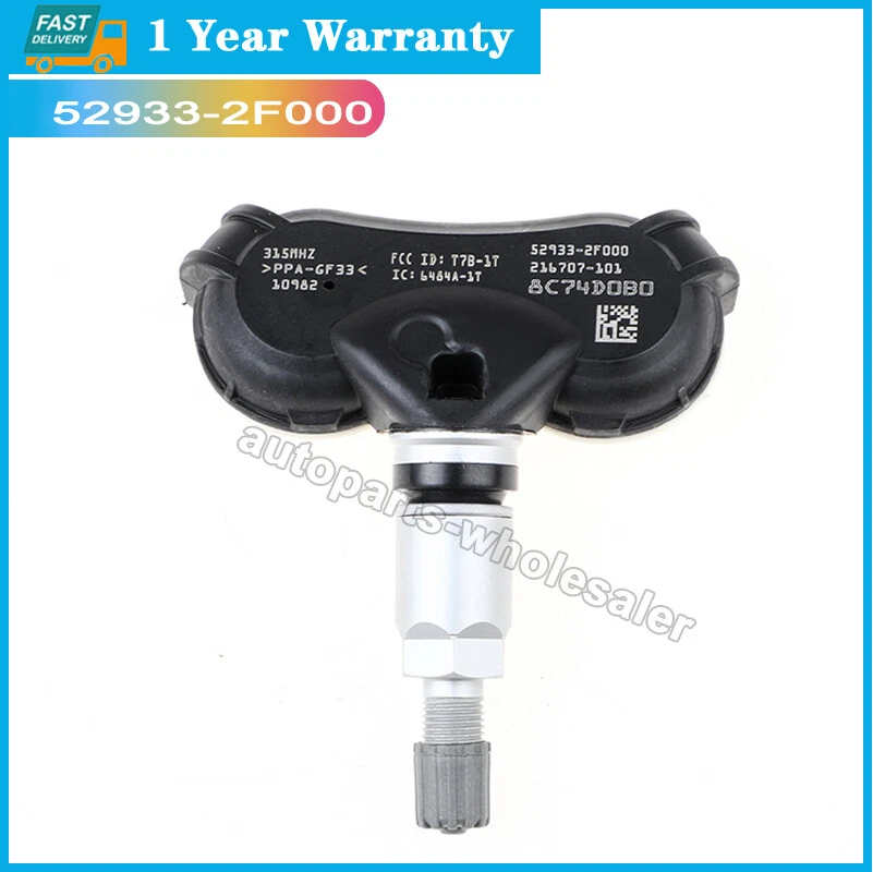 Juego de 4 TPMS 52933-2F000 para rueda Hyundai Kia sensores de presión de neumáticos nuevos Foto 2 de 4