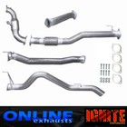 HOLDEN COLORADO RG 2.8L 2012 ON TD 3"INCH FULL SPORTS EXHAUST CAT/PIPE SILVER