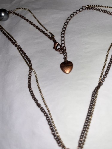 Betsey Johnson Feather And Rose Dangle Necklace - Picture 3 of 6