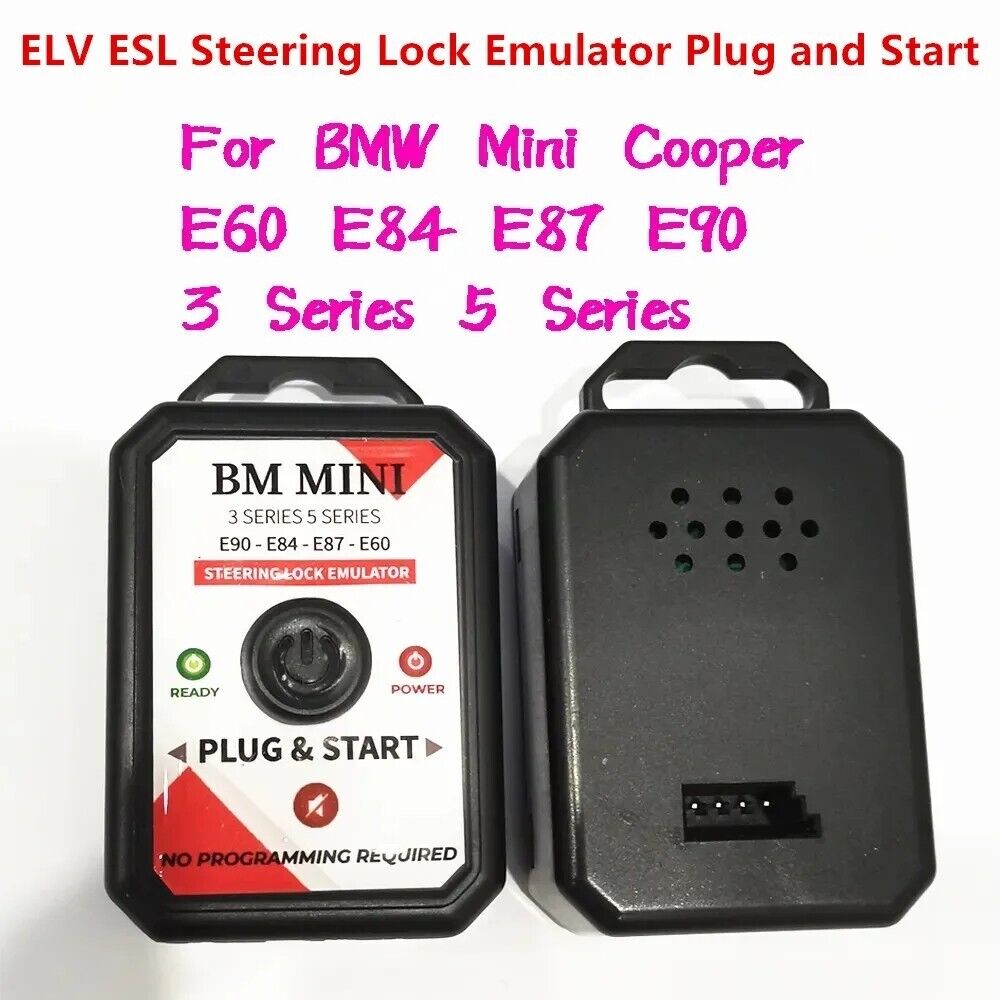 ELV ESL Steering Lock Emulator For BMW Mini Cooper E60 E84 E87 E90 3 5 Series ELV ESL Steering Lock Emulator For BMW Mini Cooper E60 E84 E87 E90 3 5 Series