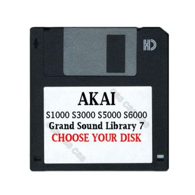 Akai S1000 / S5000 Floppy Disk Grand Sound Library 7 Choose Your Disk