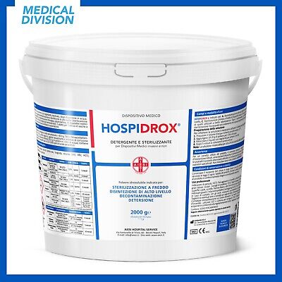 Sterilizzante a freddo in polvere acido peracetico 2 kg HOSPIDROX  disinfettante