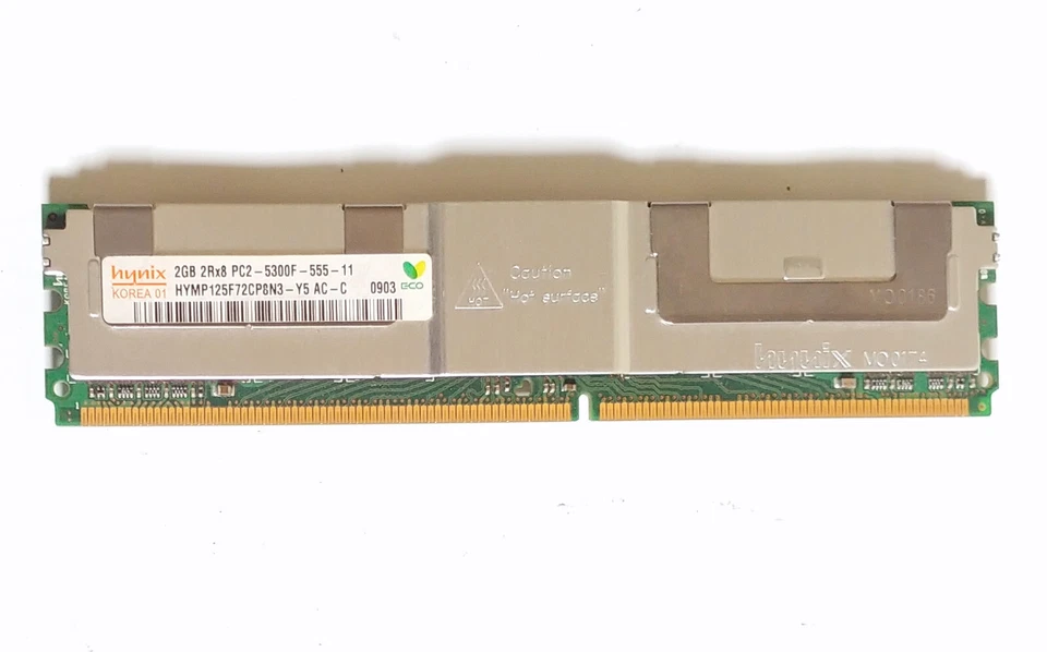 Hynix 2GB 2Rx8 PC2-5300F-555-11 RAM,  2GB RAM x 8 PIECES = 16GB RAM TOTAL. - Image 4 of 4