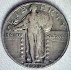 1930 Standing Liberty Silver Quarter 25c US Coin Philadelphia Circ Extra Fine