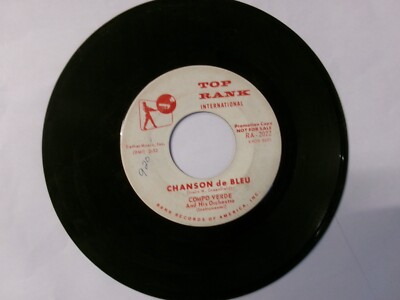 TOP RANK 45-COMPO VERDE-CHANSON DE BLEU/THE CARILLON-Good+ PROMO