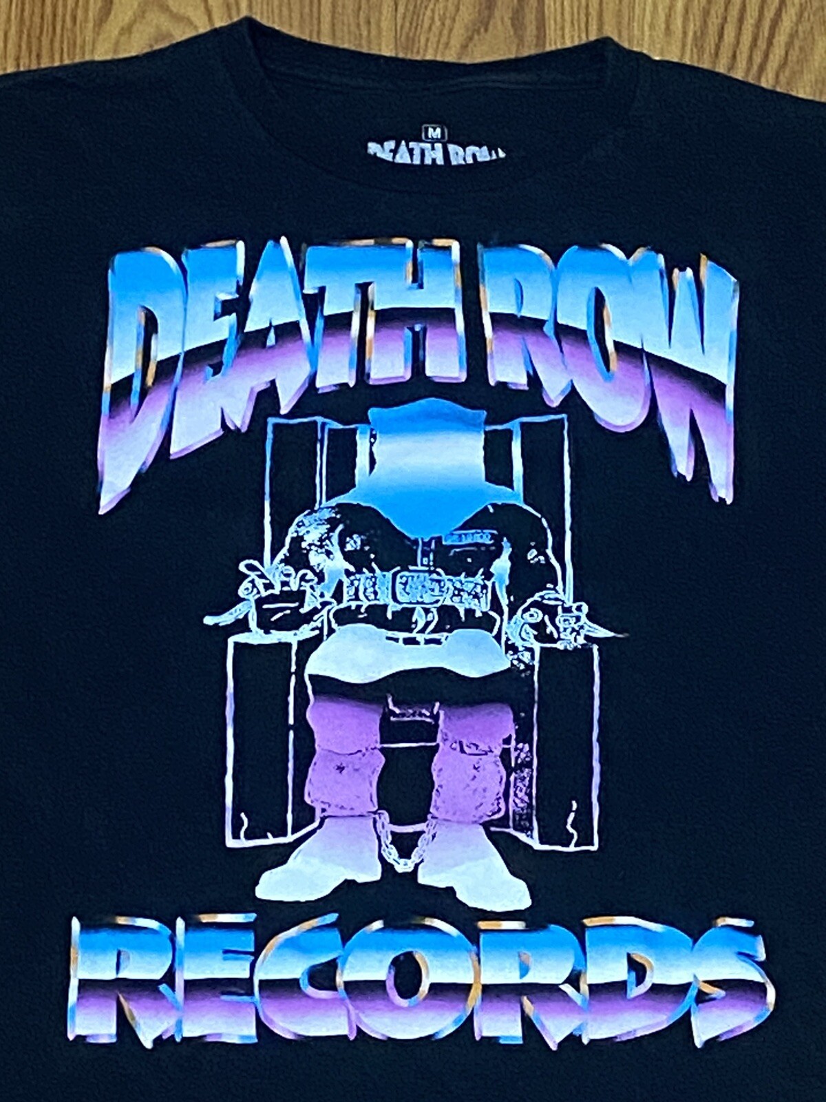 FILA Maglietta grafica Death Row Records retrò nera Ripple Junction M