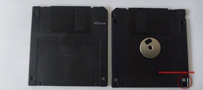 50 x 2HD 3,5''-Disketten - NEU-, Schreibgeschützt, DOS Formatiert 1,44MB