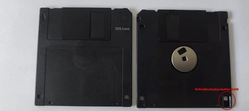 50 x 2HD 3,5''-Disketten - NEU-, Schreibgeschützt, DOS Formatiert 1,44MB