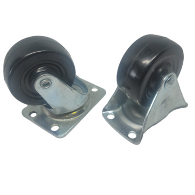 Heavy Duty for Cart Caster Wheels 2 Inch with Bearing & Top Plate