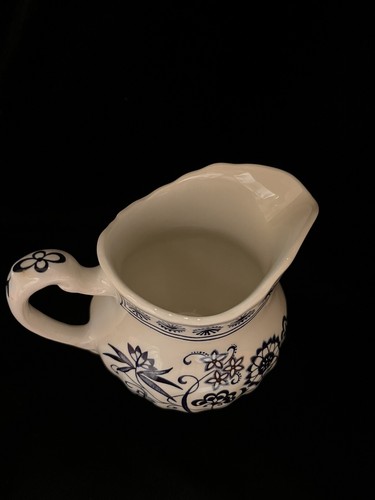 Vintage Meakin Blue Nordic Creamer Classic White Made in England - Picture 4 of 6
