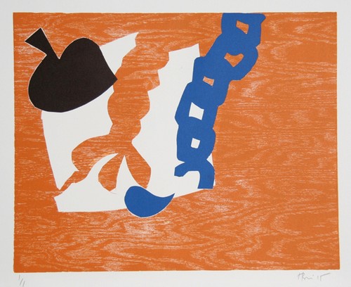 Charlie Hewitt, Untitled - VII, Woodblock Monoprint, Signed and Numbered in Penc - Bild 1 von 3