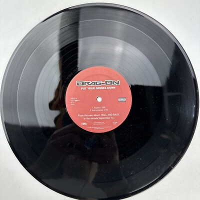 Drag-On Put Your Drinks Down / Tell Your Friends 12'' LP Record Album Vinyl Only