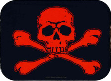 Skull  Crossbones - Mini Sticker - 2" X 2 3/4"
