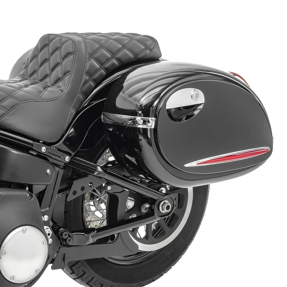 Hard saddlebags for Yamaha XV 750 / 535 / 250 Virago ALH - Imagem 2 de 4