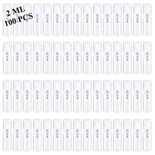 100 Pcs 2ml Mini Clear Plastic Fine Mist Spray Bottle Refillable Perfume Bottle