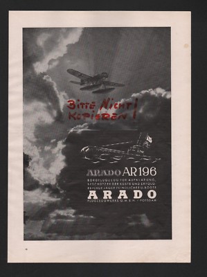 Potsdam, advertising 1940, Arado Flugzeugwerke GmbH on-board aircraft for reconnaissance