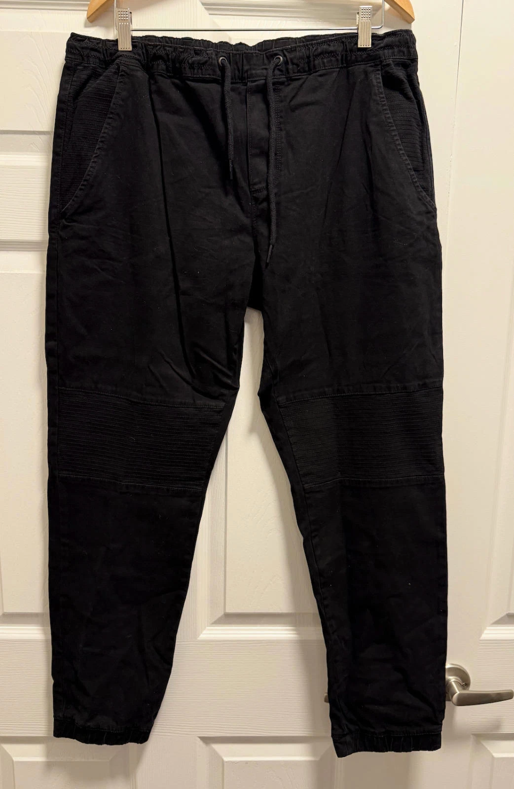 Buffalo David Bitton Max-X Men's Black Jogger Pants, Size