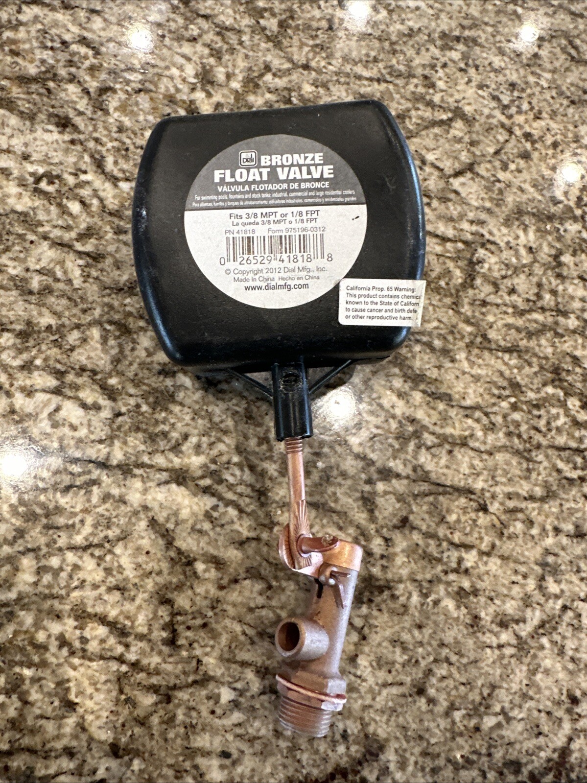 Heavy Duty Leveler Auto Fill 3/8in MPT Water Swimming Pool Float Valve Fountain